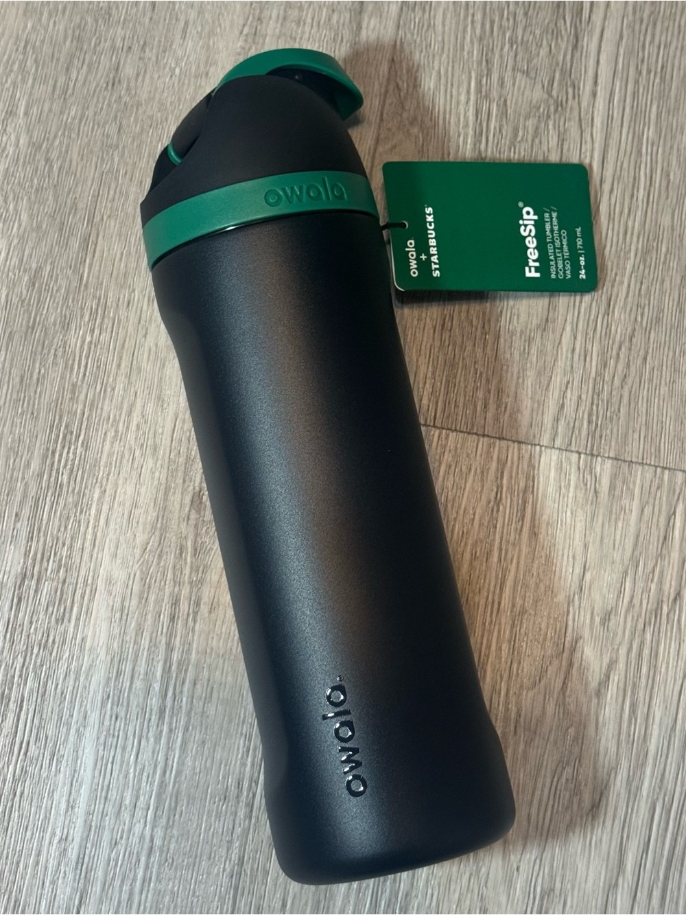 Starbucks x Owala FreeSip Black Water Bottle - Picture 3 of 6